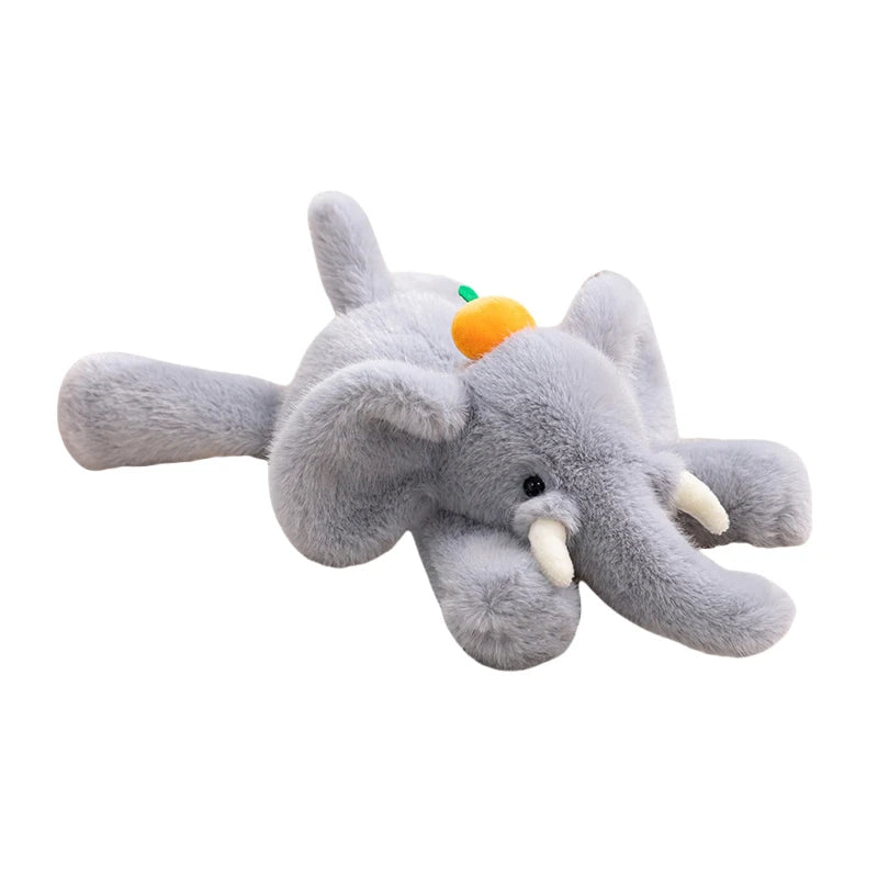 35CM Kawaii Bunny Plush Toy Ultra-Soft Long Ear Shy Rabbit Pillow Collectible Doll for Kids Birthday Easter Funny Party Gift