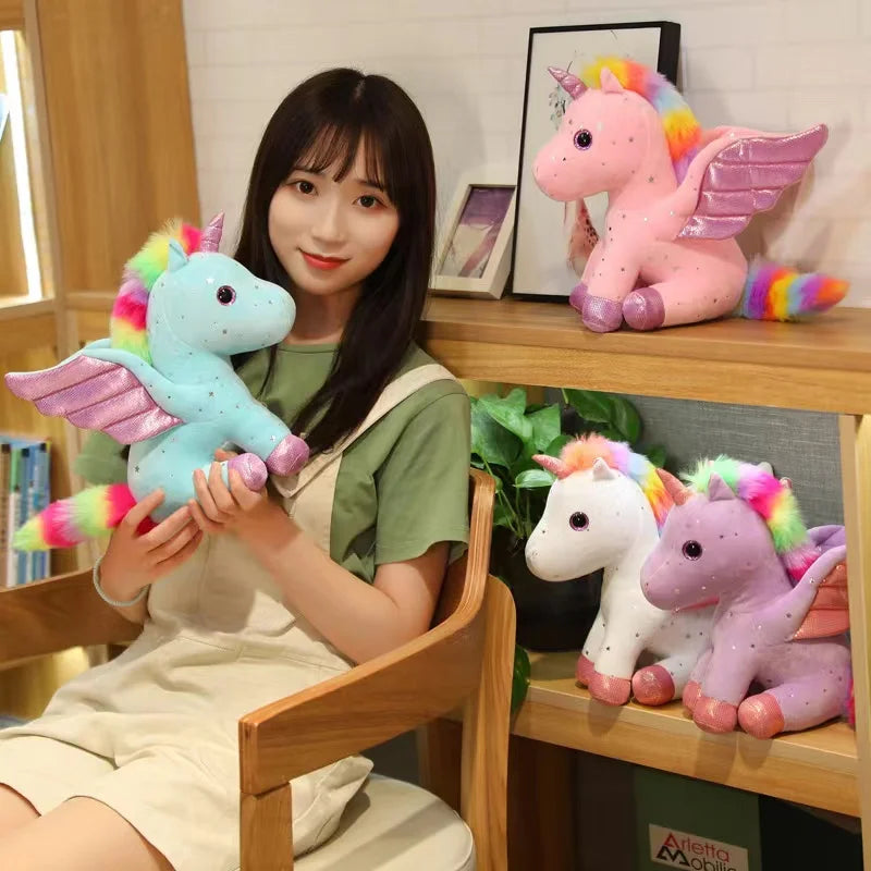 Cute Angel Unicorn Plush Toy Pillow Soft Fill Home Decoration Girl's Birthday Holiday Gift