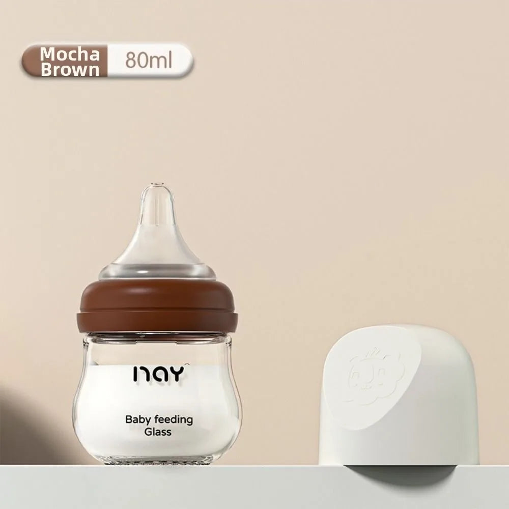 Baby World SA Glass Baby Feeding Bottle Anti Colic BPA Free Heat-Resistant Model GWB-Glass01
