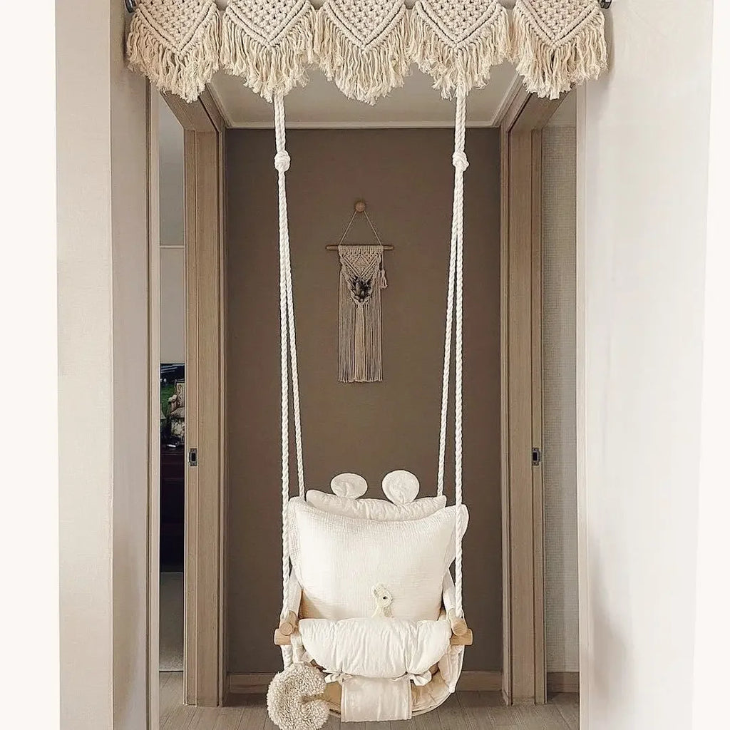 Baby Swing Ins Style Infant Household Indoor Hanging Chair Baby Small Hanging Basket Swing Cloth Rocking Chair Children Swing