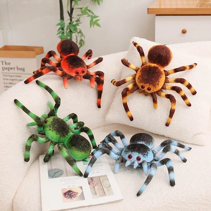 Nice Realistic Tarantula Spider Plush Toy 7 Styles Spooky Stuffed Animal Doll Forhalloween Decor, Prank Gifts And Party Favors