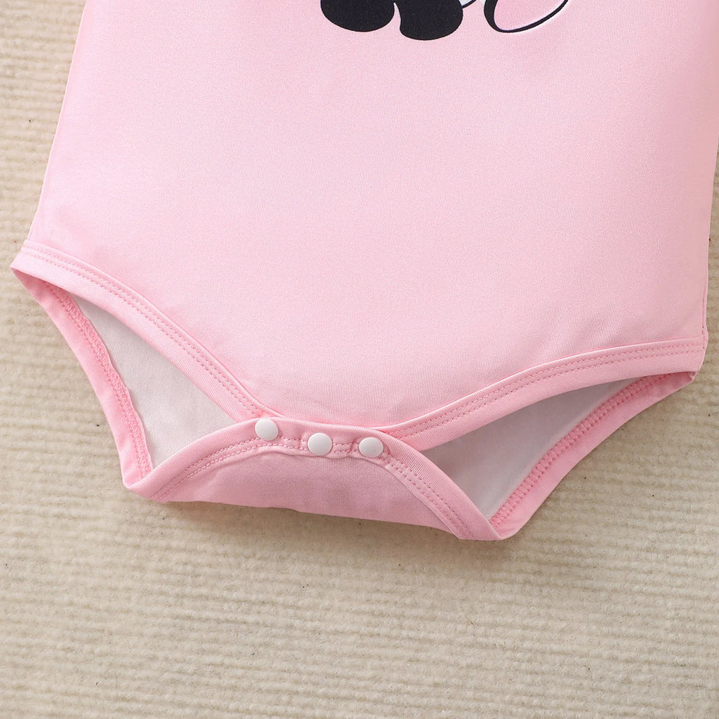 0-18 Months Newborn Baby girl 3Pcs/Set Cartoon Cute Little Cow Short sleeved+Skirt+Headband Set Baby girl Summer clothing
