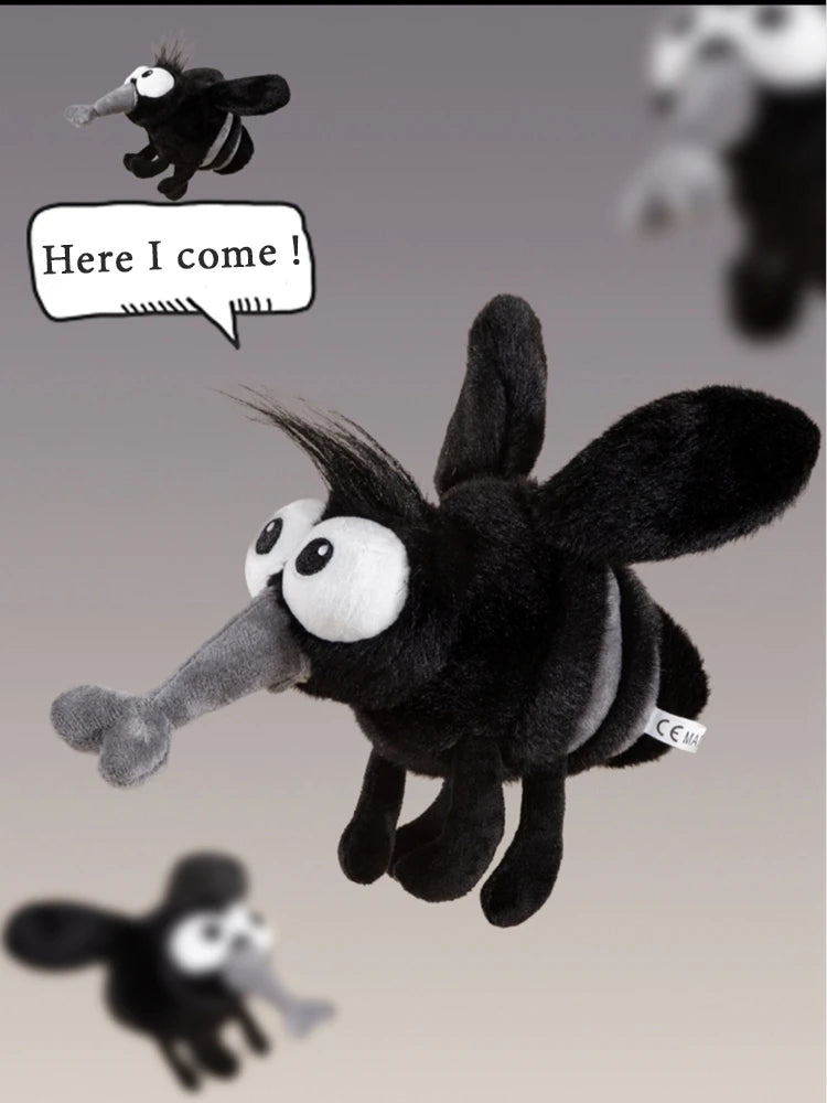 High Quality Soft Mosquito Plush Toy Stuffed Animal Pillow Keychain Backpack Pendant Cute Wacky Office Decor Home Decoration