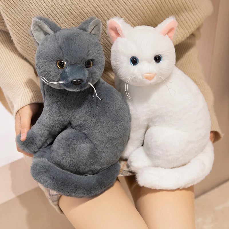 Hot Kawaii Cat Plush Doll Soft Stuffed Animal Simulation Plush Kitten Toys for Children Cartoon Kids Girl Baby Birthday Gift