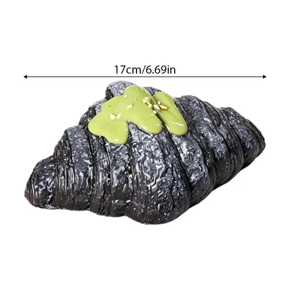Realistic Croissant Squishy Slow Rising Toy Soft Simulation Food Bread Stress Relief Squeeze Toy Photo Props