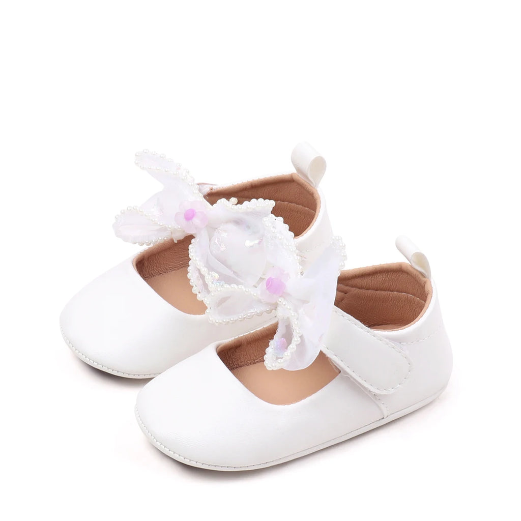 Spring Early Season New Style Rubber-Soled Anti-Slip Girls' Low-Top Toddler Shoes Stylish And Simple Front-Facing Shoes