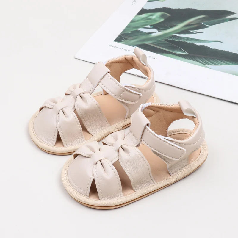 Summer New Style Baby Casual Sandals For Girls Aged 0-2 Years Old Breathable Soft Sole Anti-Slip Learning To Walk Shoes BBW4151