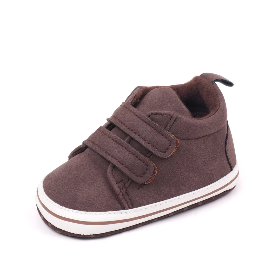 2025Hot Sale Autumn Baby Boys First Walking Indoor Outdoor Toddler Shoes With High Quality TPR Sole For 0-18M Fashionable Design