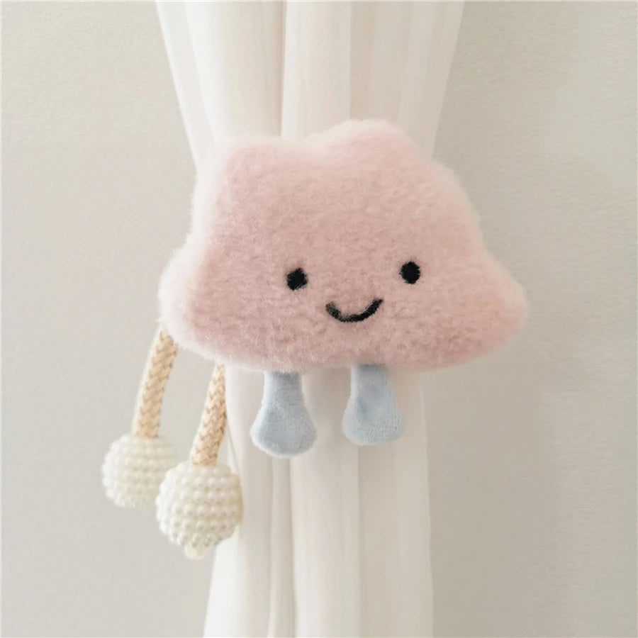 Daisy Flower Pearl Clasp Curtain Tieback Clip For Kids Room Window Holdback 11x10cm