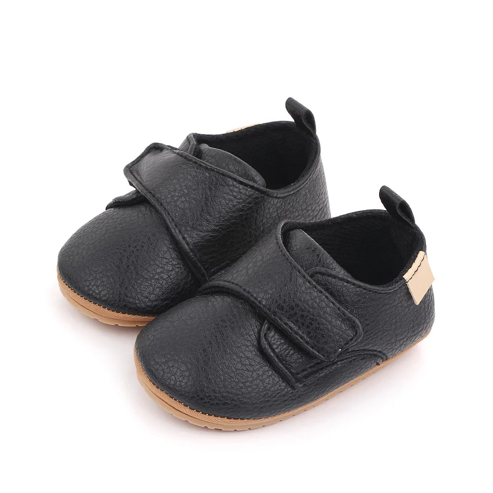 2025 Baby Casual Shoes Korean Style Non-slip Classical High Quality PU and TPR Soft and Warm Toddler Shoes for 0-18 Months D2587