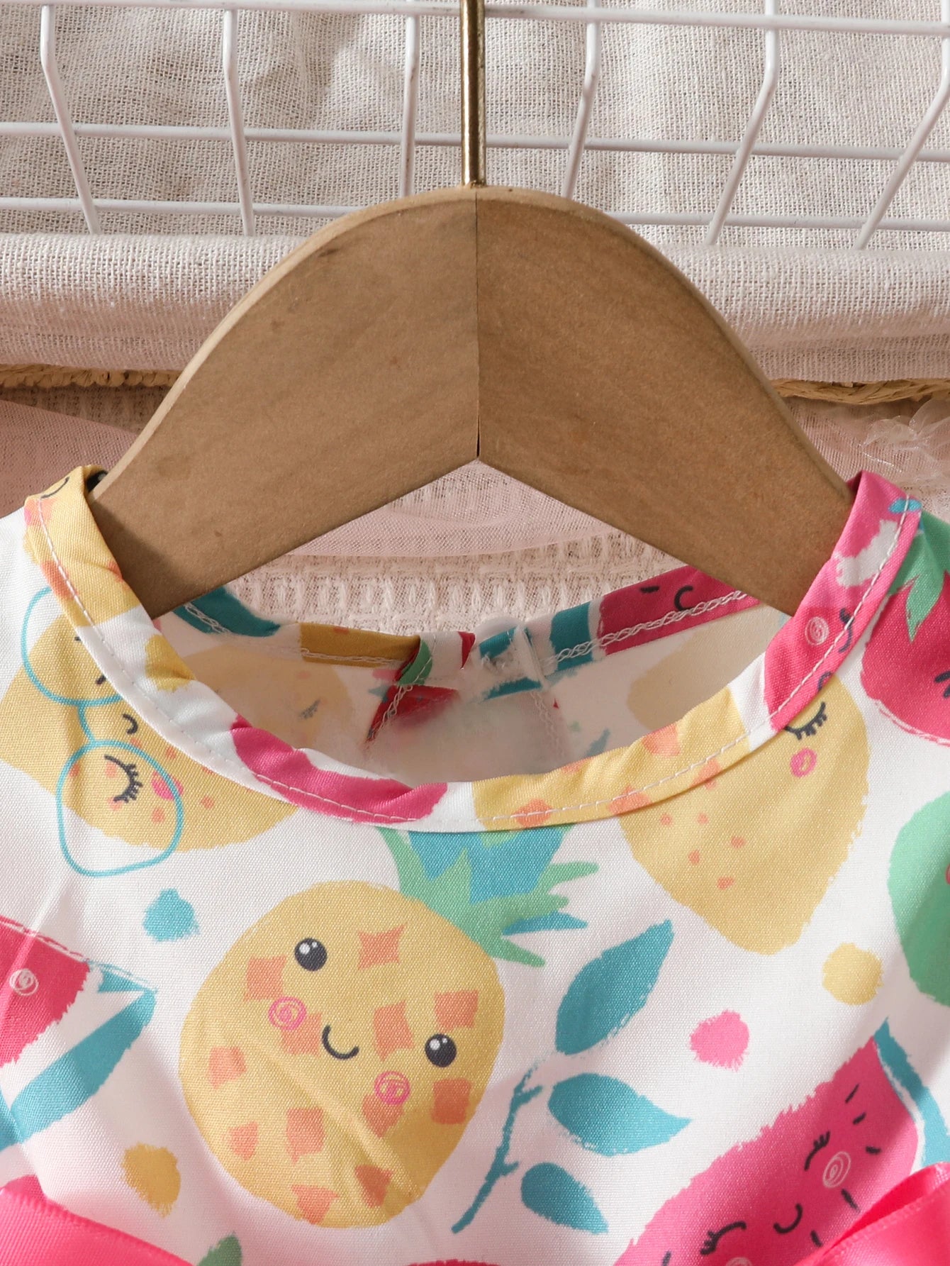 Baby girl Summer Dress Colorful Fruit Pattern Casual Dress+Hat 2Pcs/set suitable for Cute Female Babies aged 0-24 Months