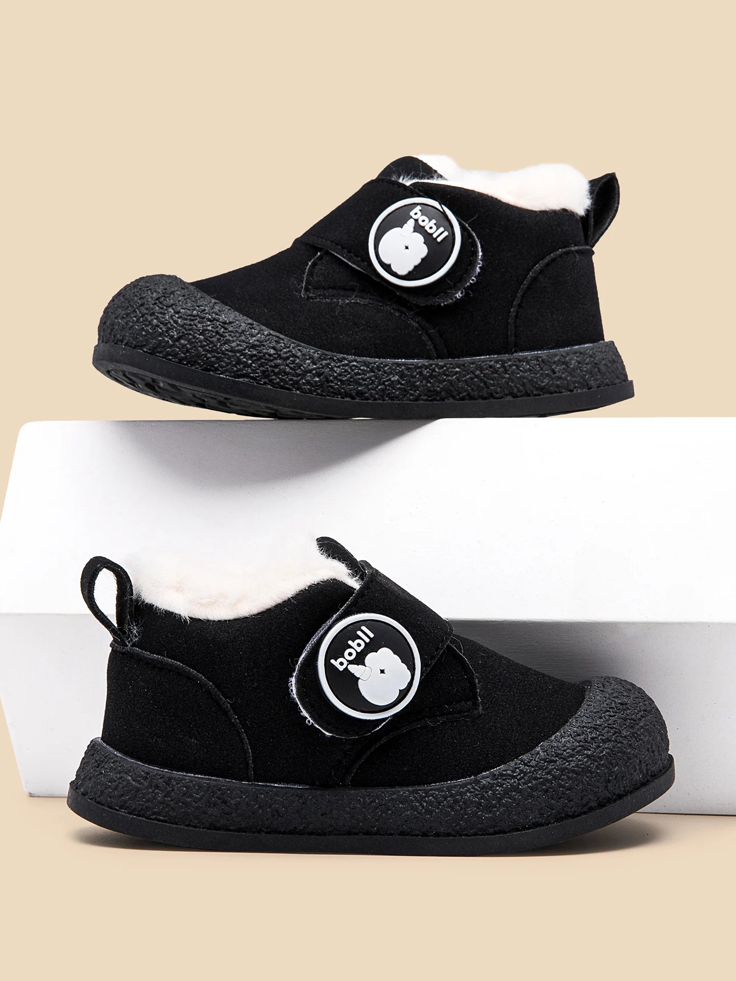 Hot Sale Winter Baby Boys And Girls First Walking Outdoor Toddler Cotton Shoes For 0-3Y High Quality Fleece-lined Design