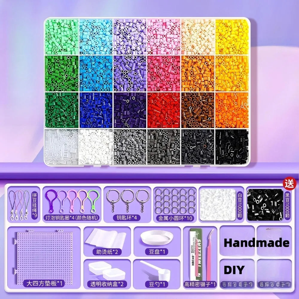24/48/72colors 2.6mm Hama Beads Puzzle Perlen Iron Beads Diy Perler Fuse Bead Intelligence Educational Toys Thermal Mosaic Beads