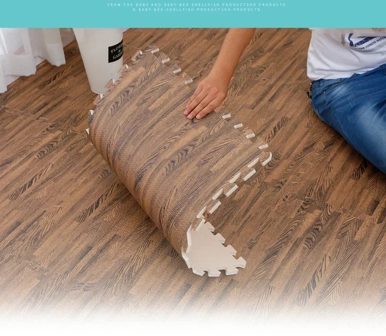8/16Pcs Baby Puzzle Floor Mats Waterproof Non-Slip Foam Tiles Soft Play Mat for Infant Toddler Room Nursery Crawling Area Decor