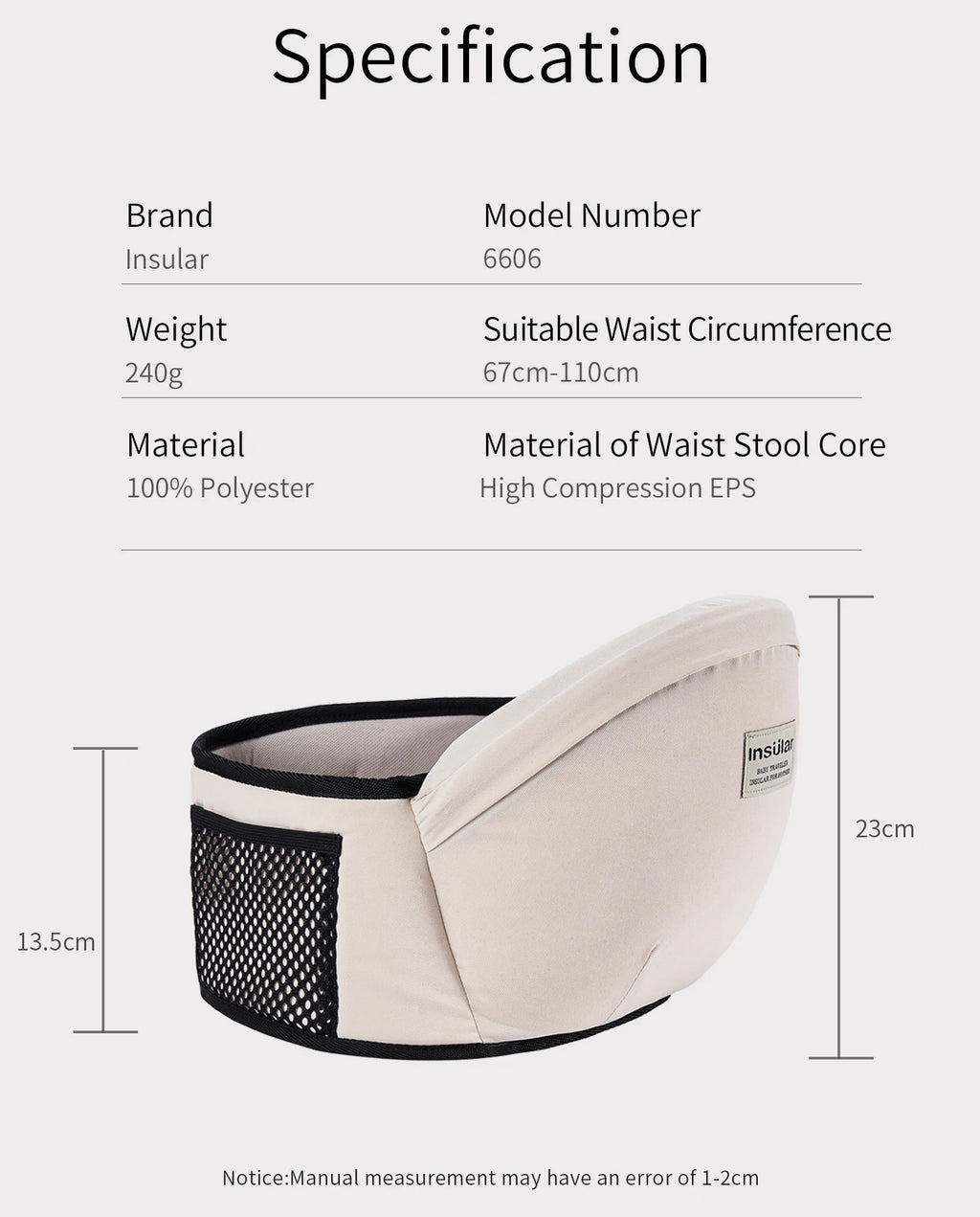 Baby Waist Carrier Baby Sling Multi-functional Kid Carrier Hold Waist Belt Backpack Hipseat Belt Kids Adjustable Infant Hip Seat