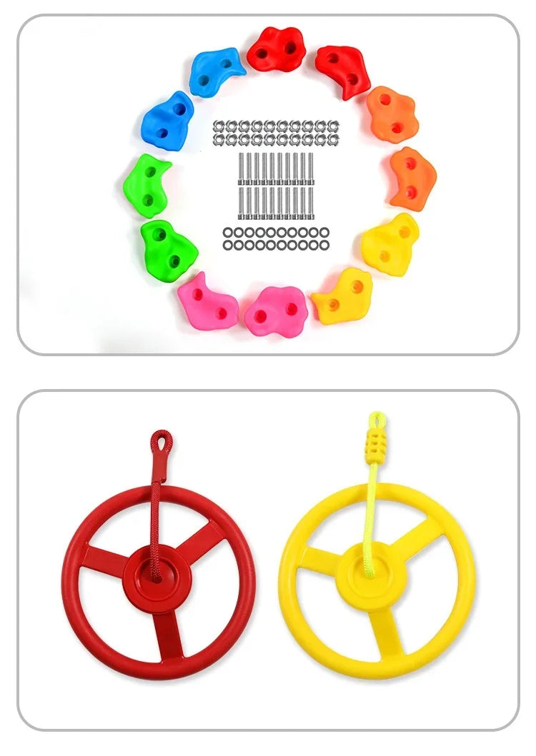 Children's Swing PE Circular Mountaineering Rope Children's Hanging Rope Outdoor Swing Indoor Circular Tree Climbing Rope