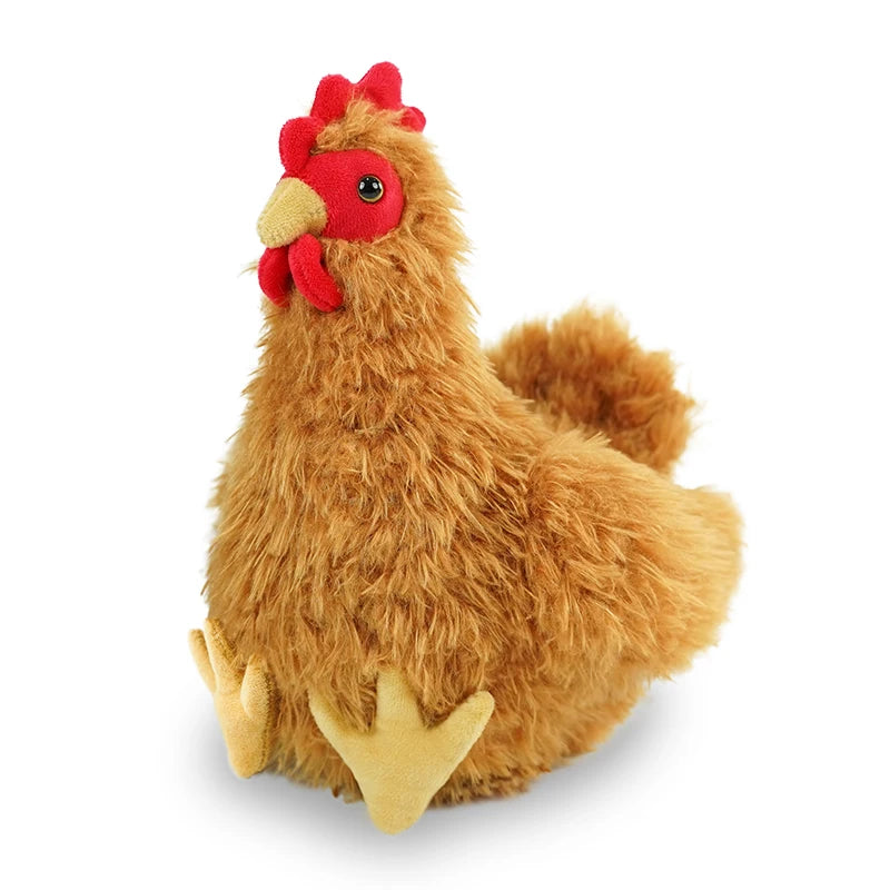 Chubby Rooster Hen Plush Pillow Simulation Animal 2026 Model Huggable Soft Toy Lifelike