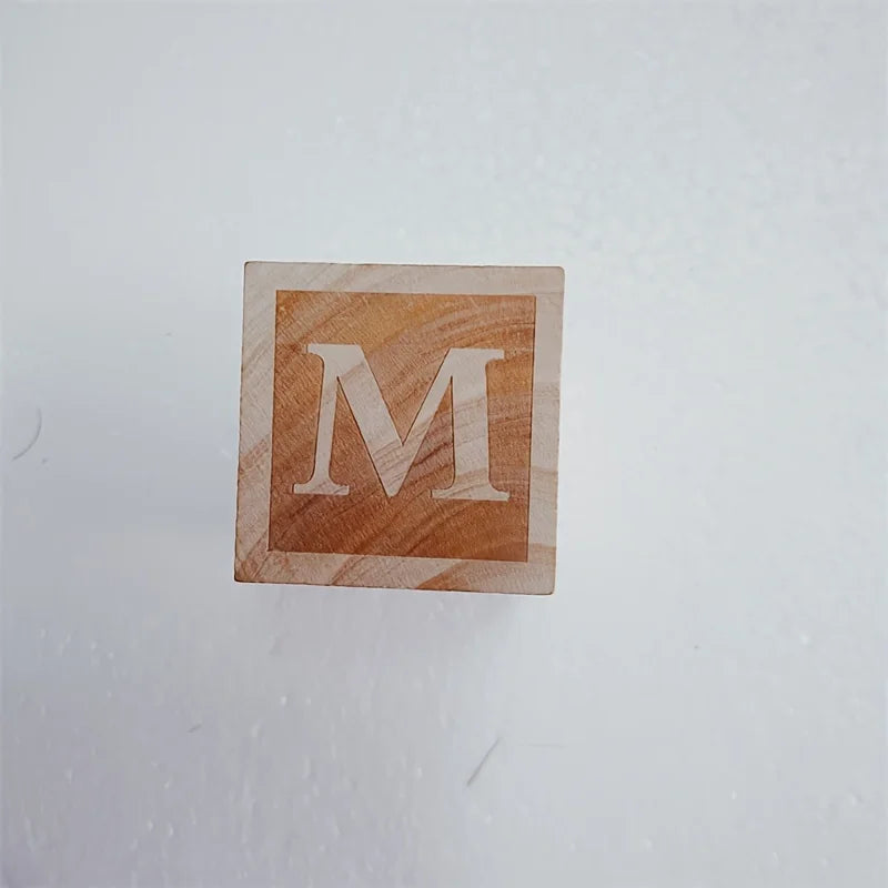 Wooden Alphabet Ornaments AtoZ for Custom Names Nordic Style 26 Letter Set for Home Decor Crafts and Photography Props