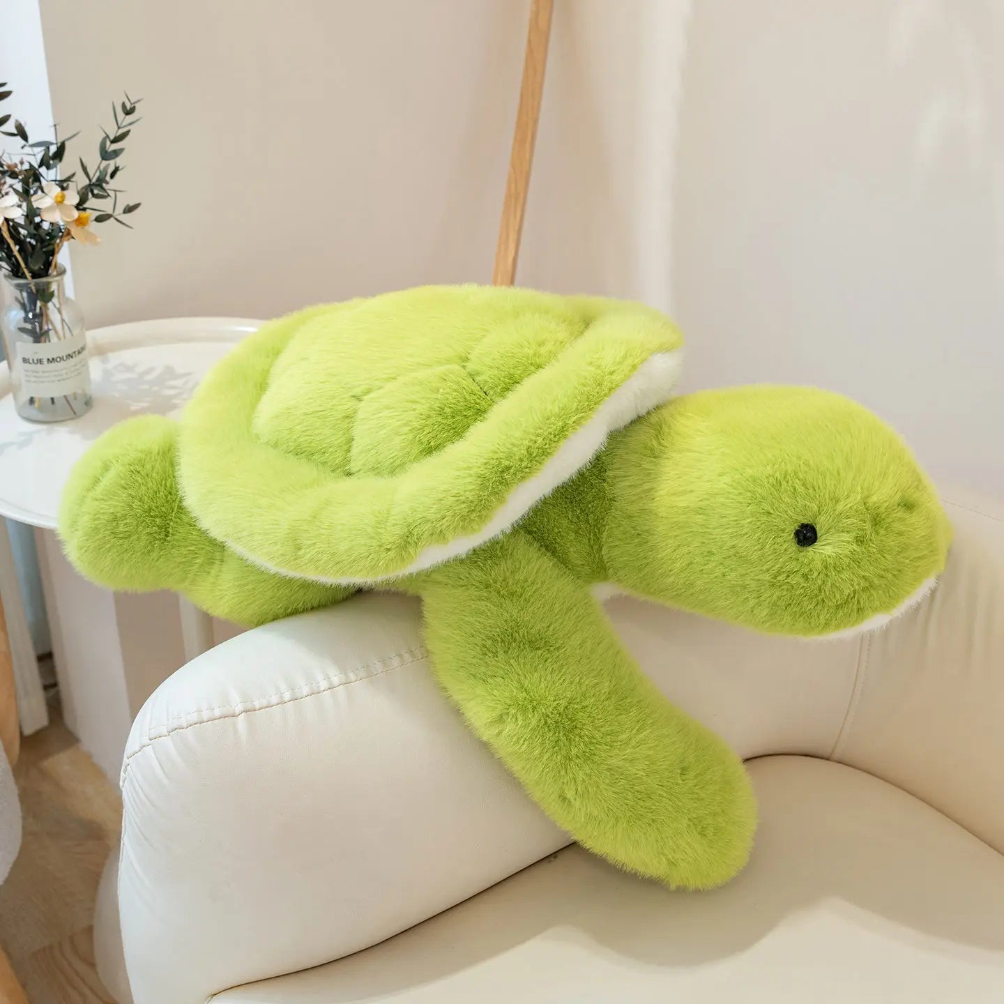 New Lovely Turtle Plush Toys Cozy Fluffy Lying Prone Cartoon Tortoise Throw Pillow Back Cushion Kawaii Home Decor Funny Gift