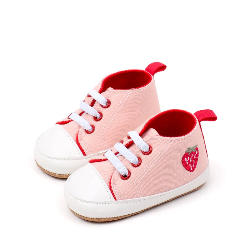 Hoting Selling Spring and Autumn Baby Boys and Girls Canvas TPR Anti Slip Cute Cartoon Printing High Quaity Soft Cotton