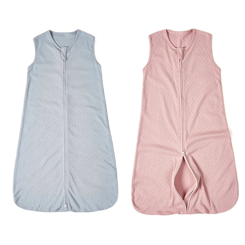Newborn Sleeping Bag Cotton Baby Swaddle Wrap Adjustable Baby Sleep Sack Sleepping Bag Unisex Sleeveless