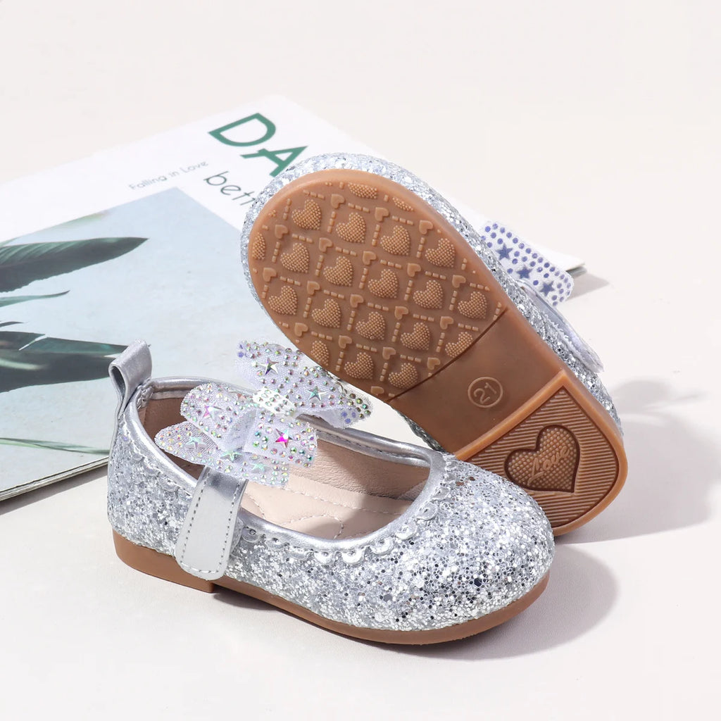 2025 New Summer Autumn Baby Girls First Walking Toddler Shoes Fashion Sequins Baby Girl Sandals For 0-3Y Kids Princess Shoes