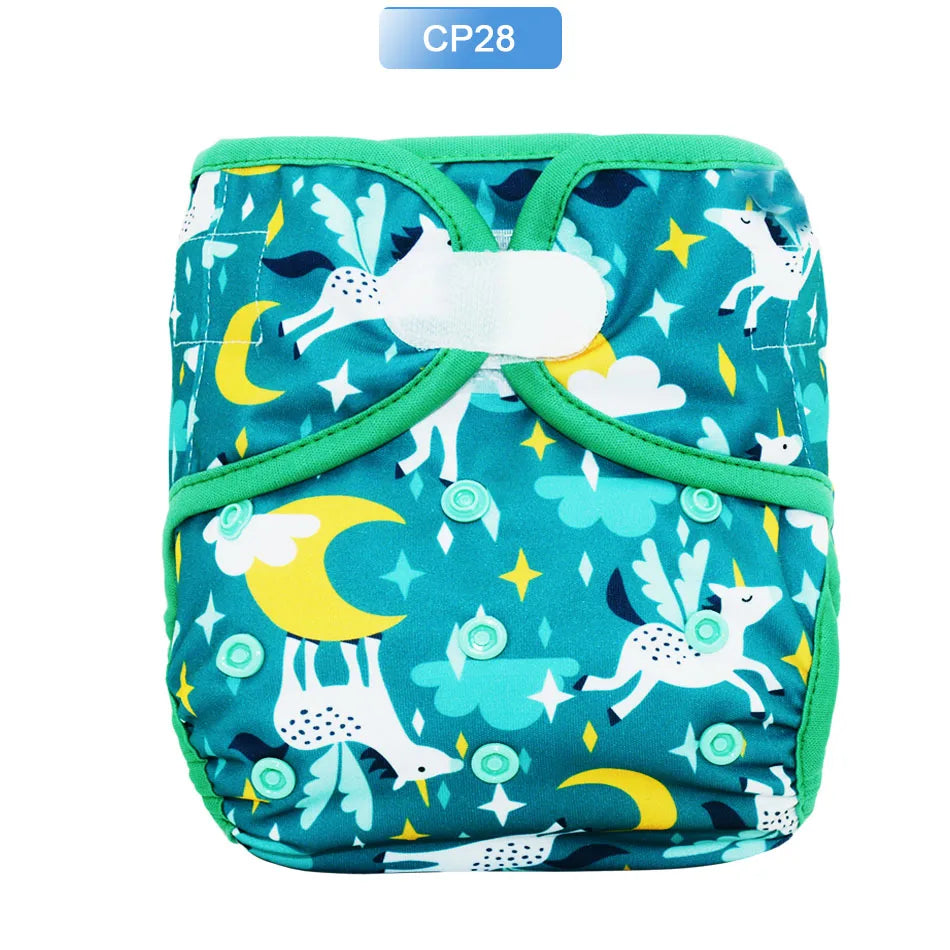 EezKoala Eco-friendly Cloth Diaper Cover Baby Washable Diaper Waterproof Baby Nappy Reusable Adjustable Pocket Diaper Hook&Loop