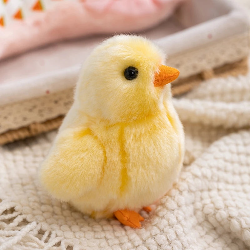Hot Realistic Doll Yellow Plush Toy Artificial Animal 13cm Collection Toy Simulation Chick Doll Animal Stuffed Kid Birthday Gift
