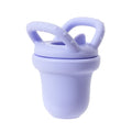 Color Kids 1PCS Silicone Baby Feeding Spoon & Juice Extractor Toddler Pacifier Teether Toy Pure Color BPA-Free Baby Feeding