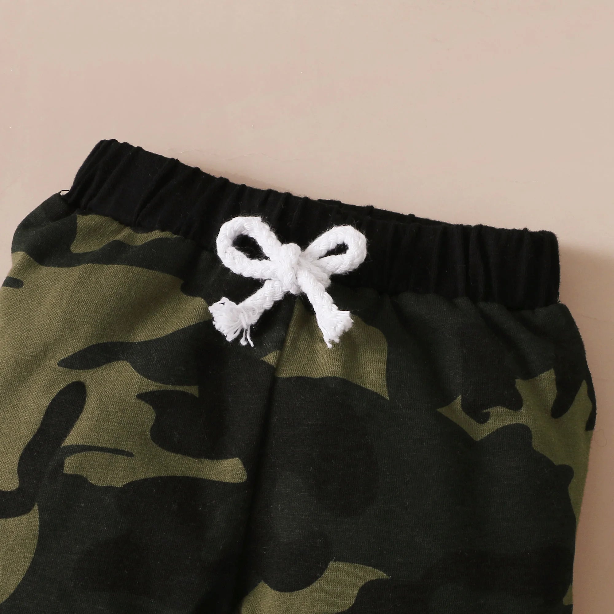 Newborn Baby Boy Set Daddy Baby Letter Printed Camouflage Pants and Hats 3Pcs/Set for 0-18 Months Boys Summer Camouflage Set