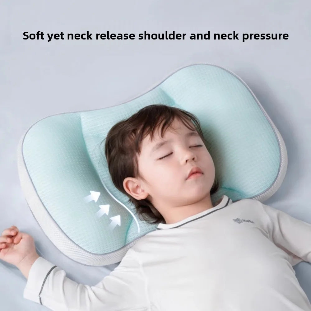 New Reversible Baby Pillow Breathable Comfortable Newborn Pillow Soft Green Baby Sleep Pillow Children