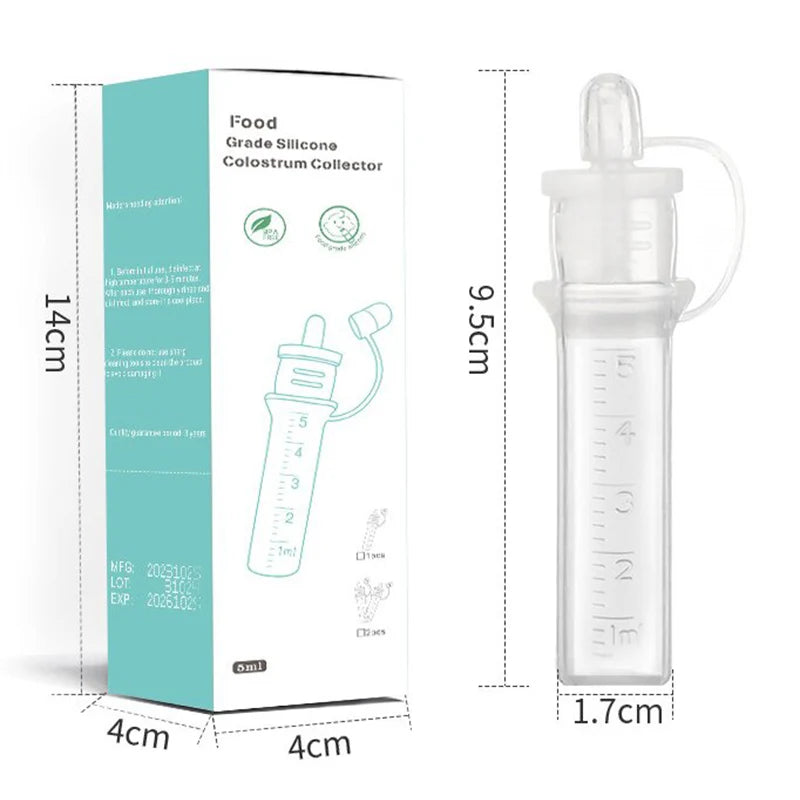 Colostrum Collector Breast Milk Collection Baby Feeding And Medicine Reusable Breastfeeding Device