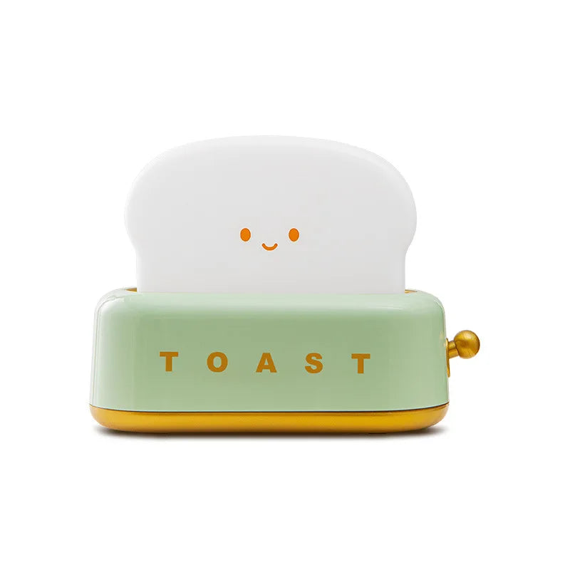 LumiBright Toaster Night Light Rechargeable Dimmable Toast Shape Bedside Lamp Model TNL-01