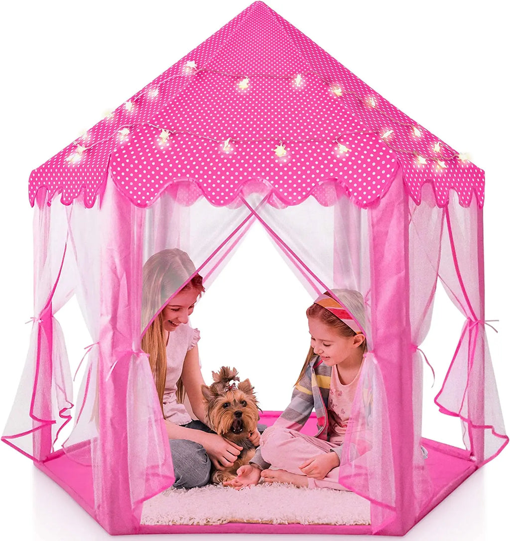 Large Kids Play Tent Princess Castle for Indoor and Outdoor Games Children Playhouse Ball Pit for Toddler