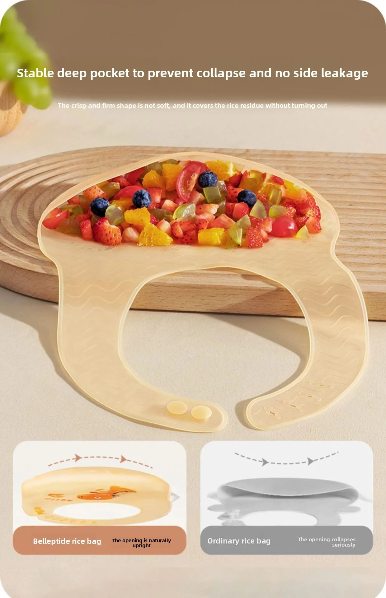 1 Pc Baby Silicone Jelly Bib Lightweight Widen Shoulder With PP Box Water Proof Adjustable Length Design Baby Tableware Bib