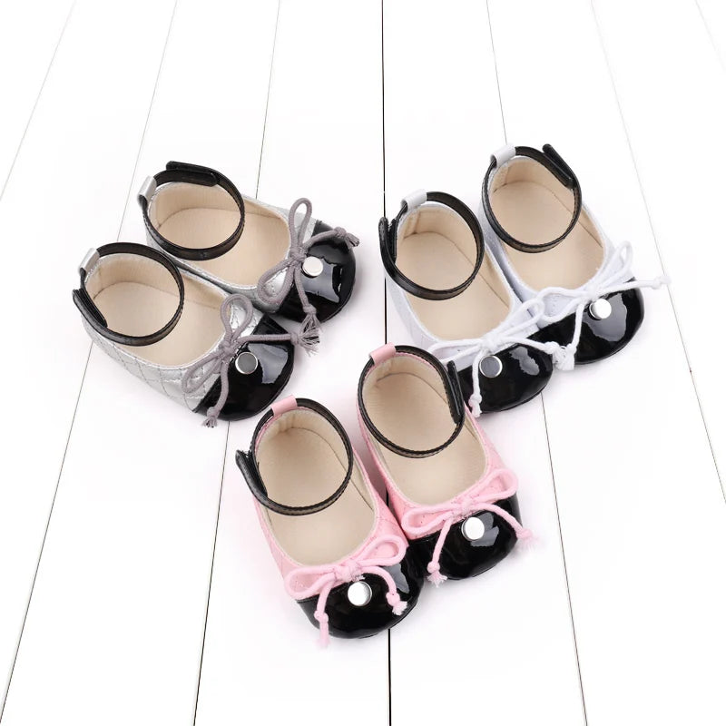 2025 New Fashion Spring and Summer Baby Girl Style Cute Bowknot Sandal Soft Cotton For 0-18 months High Quality PU Baby Shoes