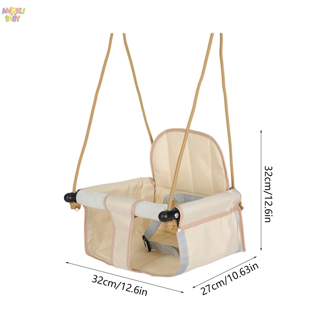 Adjustable Baby Swing - Foldable 360° D-Shaped Portable Rocker
