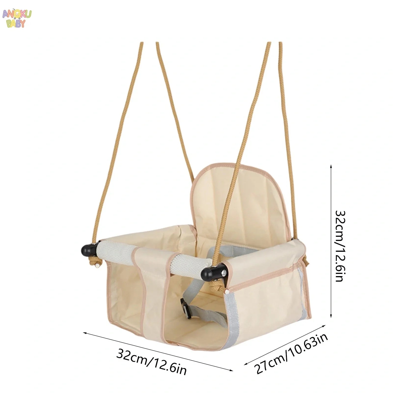 Adjustable Baby Swing - Foldable 360° D-Shaped Portable Rocker