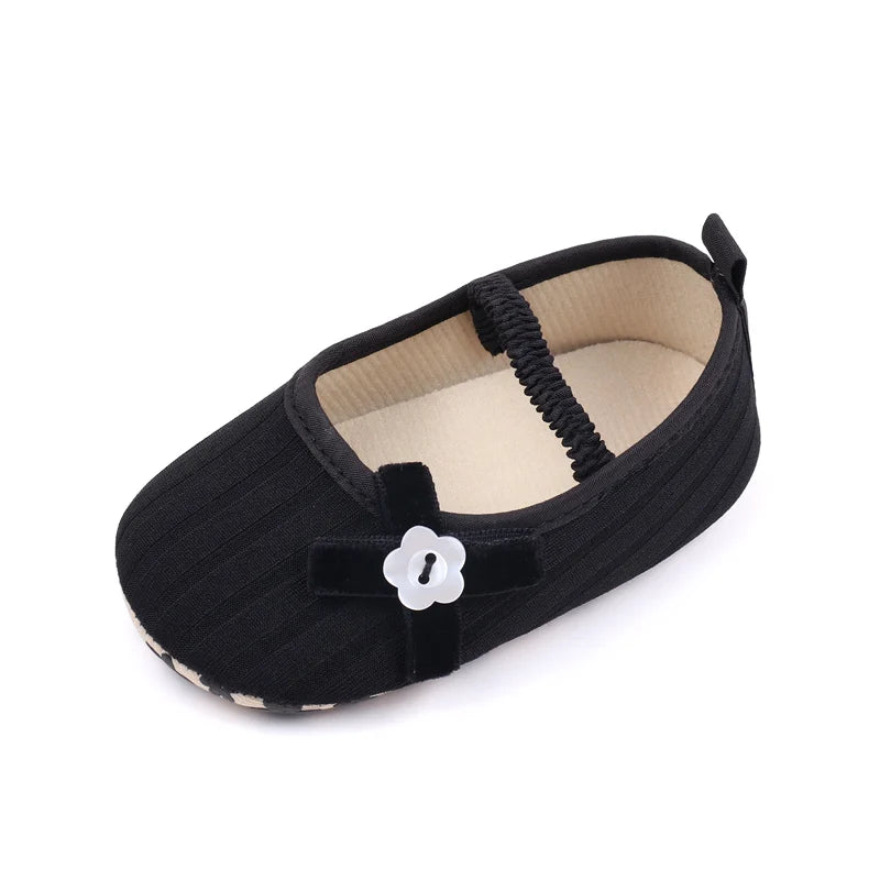 2025 Spring And Autumn Baby Girls First Walking Indoor Outdoor Toddler Shoes With Cute Design Soft And Comfortable Sole For 0-18