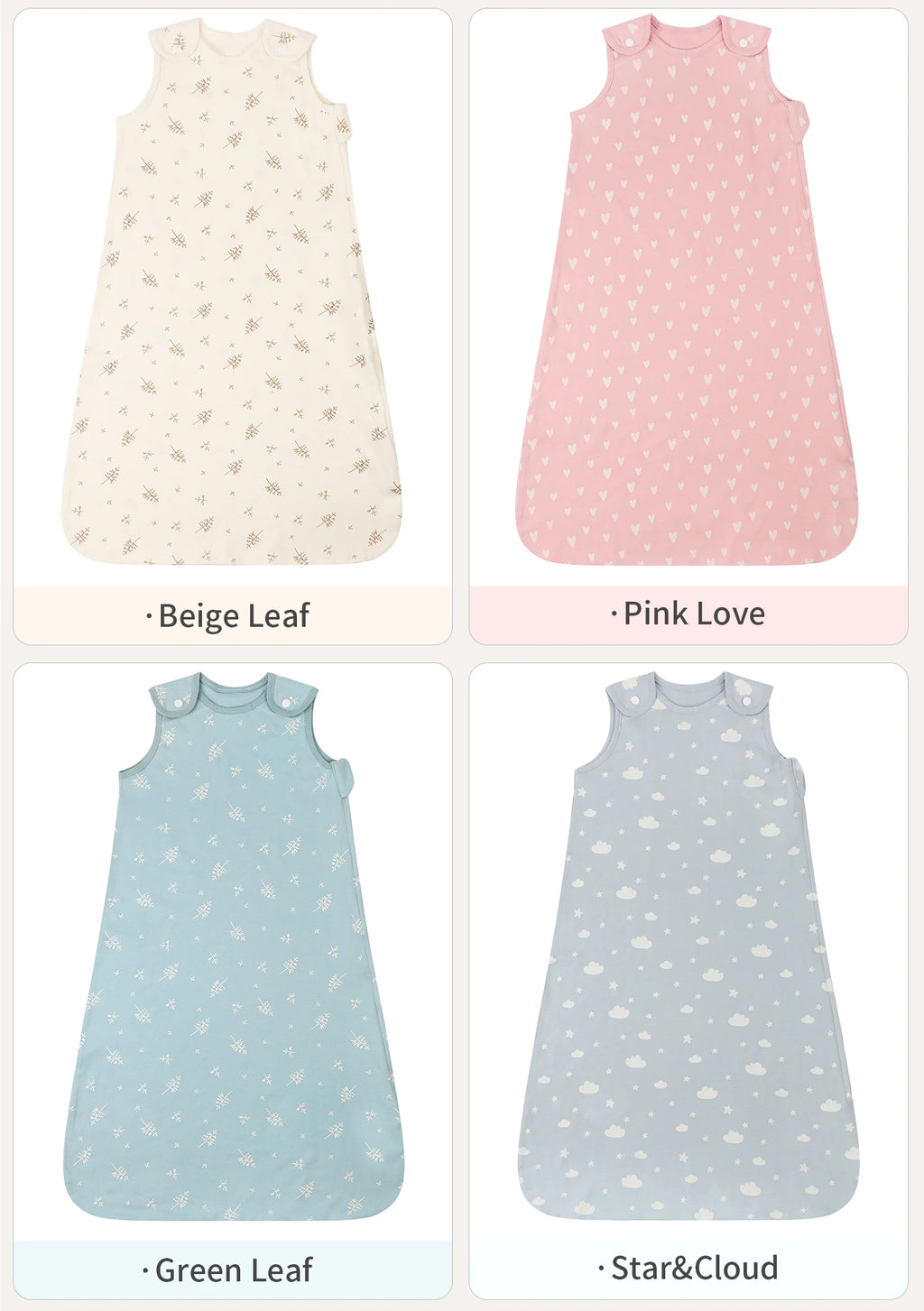 New Sleeveless 100% Cotton Vest Baby Sleeping Bag Thin Breathable Pajamas Anti-Kicking Cocoon for Newborn Envelope Sleep Sack