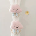 2Pc Korean-Style Ins-Style 3D Cloud Pearl Curtain Tiebacks for Children's Room Decoration Mosquito Net Tie Ropes