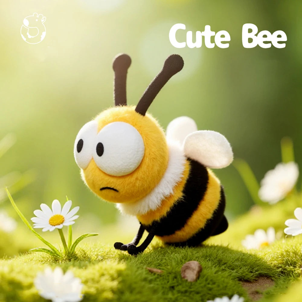 Cartoon Honey Bee Plush Toys Soft Cute Spring Stuffed Animals for Kids Funny Birthday Gift for Girls And Boys
