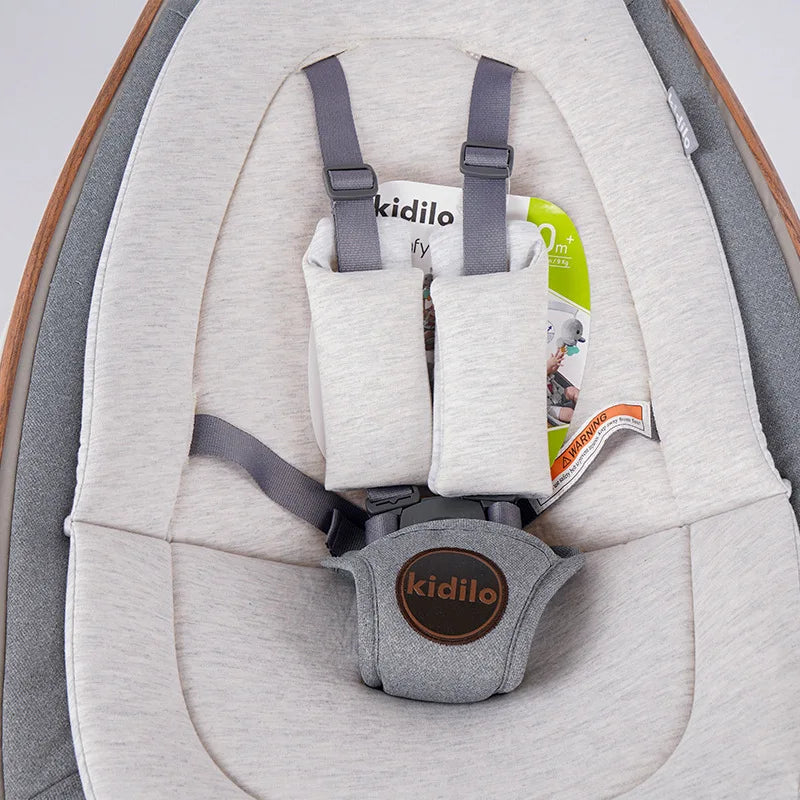 Electric Baby Swing - 360° Rotating Cradle with App Control