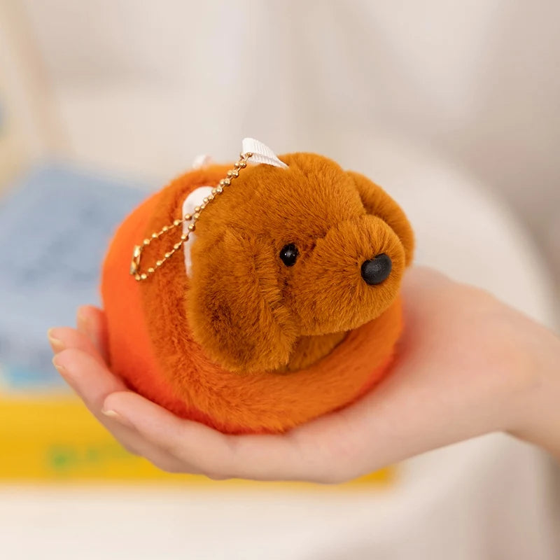 Cute Dog Pendant 10CM Love Dog Nest Series Plush Pendant Schnauzer,Corgi Dog,Teddy Dog Keychain Stuffed Animal Puppy Kid Gift