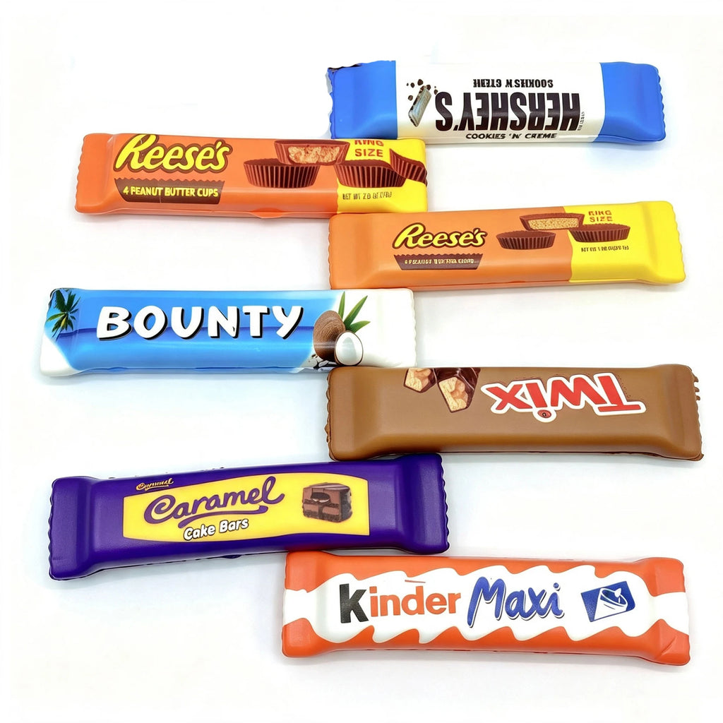 1/4/8PCS Simulation Chocolate Butter Sticks Squishy Toys Slow Rebound Soft Squeeze Toys Stress Relief Sensory Toys Party Favors