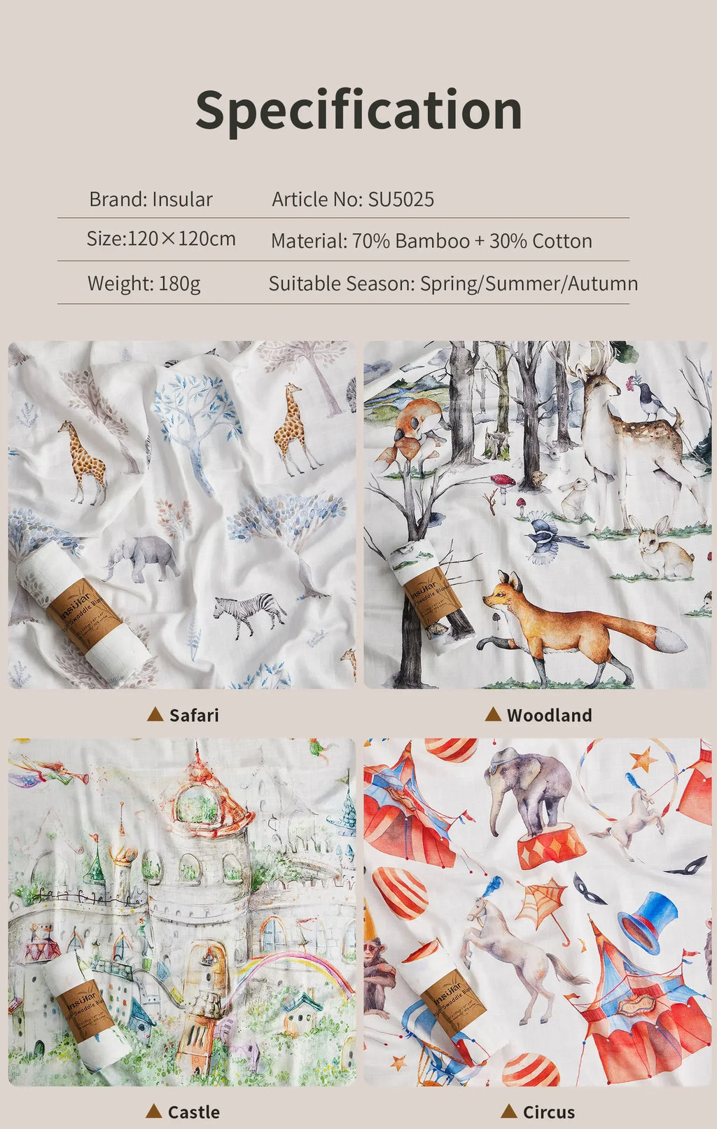 120*120 Cm Soft Muslin 100% Cotton Baby Blanket Cute Cartoon Newborn Blankets Bath Gauze Infant Wrap Sleepsack Stroller Cover
