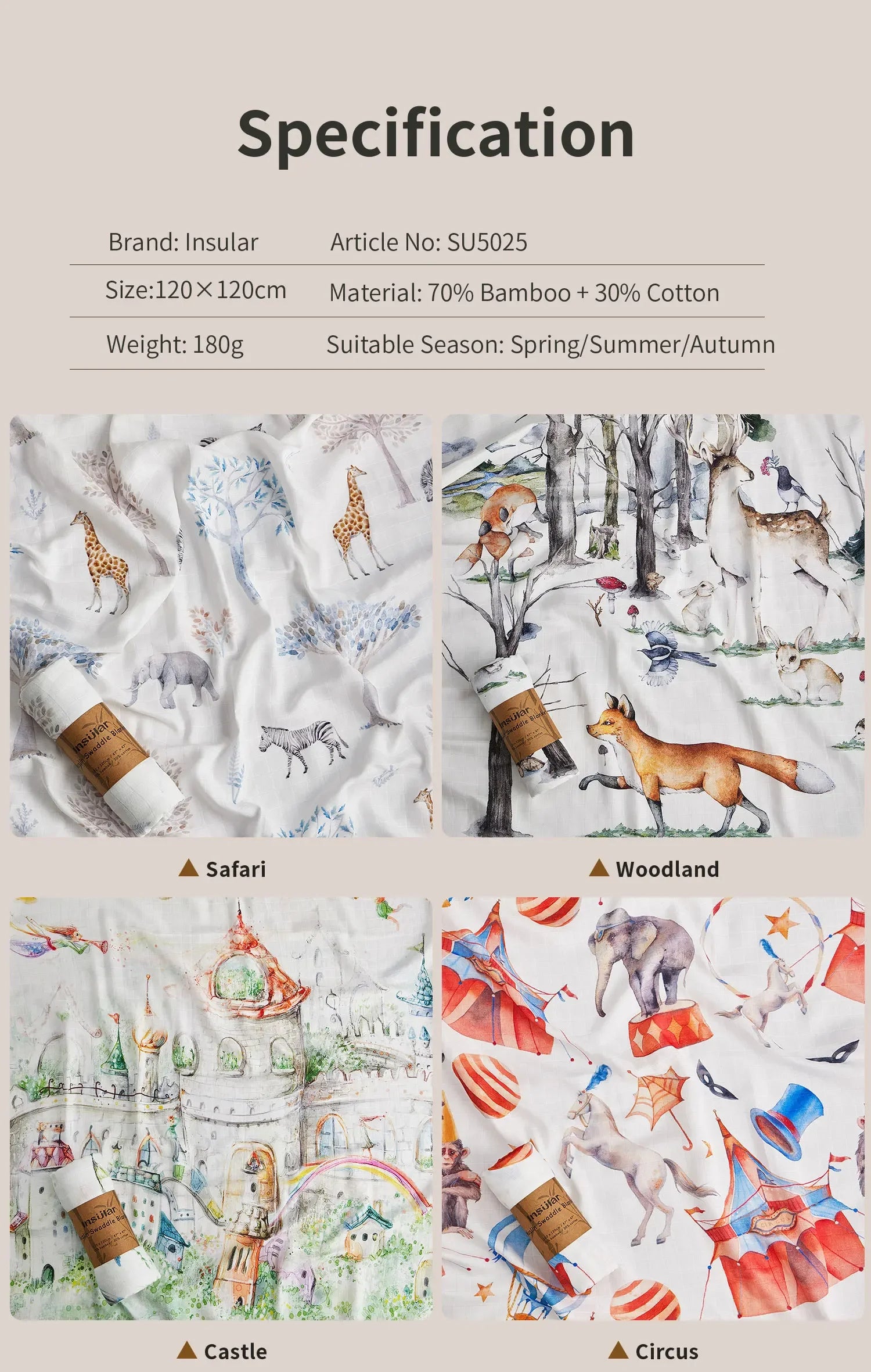 120*120 Cm Soft Muslin 100% Cotton Baby Blanket Cute Cartoon Newborn Blankets Bath Gauze Infant Wrap Sleepsack Stroller Cover