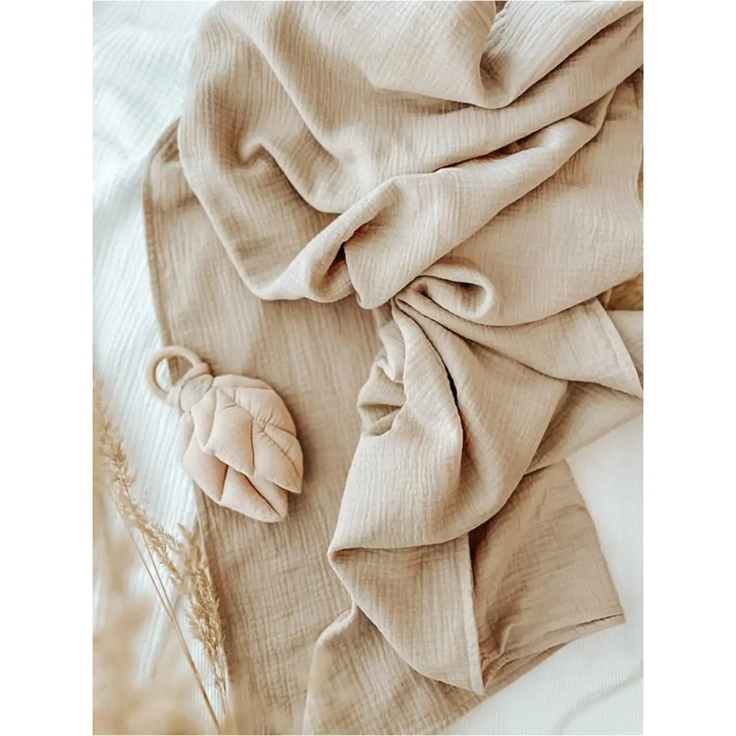 2PC Cotton Muslin Baby Swaddle Blankets Bedding Soft Receiving Blanket Newborn Baby Wrap Stroller Cover Babies Acceesories