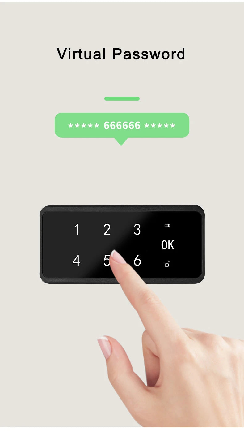 Smart Password Cabinet Drawer Cupboards Door Lock