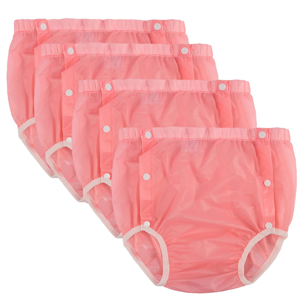 Washable Reusable Cloth Diapers 4 Piece Set Leak Proof For Day And Night Use And Comfort